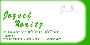 jozsef moritz business card